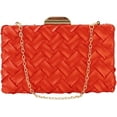 thumbnail image 1 of Kukuzhu Women Evening Bags Fashion Woven Wedding Party Chain Evening Clutch Purse Handbag, 1 of 6