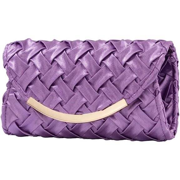 Kukuzhu Women Evening Bags Woven Chic Wedding Party Evening Clutch Purse Handbag