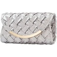 thumbnail image 1 of Kukuzhu Women Evening Bags Woven Chic Wedding Party Evening Clutch Purse Handbag, 1 of 4