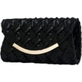thumbnail image 1 of Kukuzhu Women Evening Bags Woven Chic Wedding Party Evening Clutch Purse Handbag, 1 of 4