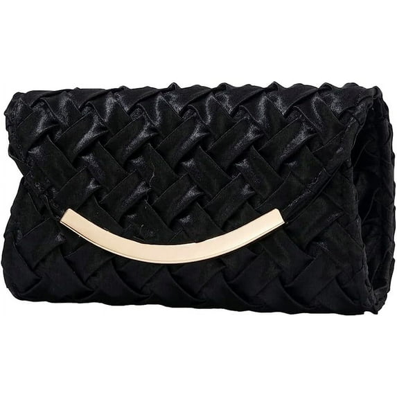 Kukuzhu Women Evening Bags Woven Chic Wedding Party Evening Clutch Purse Handbag