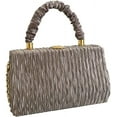 thumbnail image 1 of Kukuzhu Women Evening Handbags Chic Pleat Wedding Party Evening Clutch Purse Shoulder Bag, 1 of 6