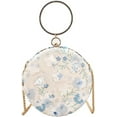 thumbnail image 1 of Kukuzhu Women Floral Round Shoulder Bags Small Fashion Evening Purse Chic Chain Crossbody Bag, 1 of 6