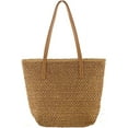 thumbnail image 1 of Kukuzhu Women Hand-Woven Soft Tote Bag Summer Trendy Large Straw Beach Shoulder Bag, 1 of 6