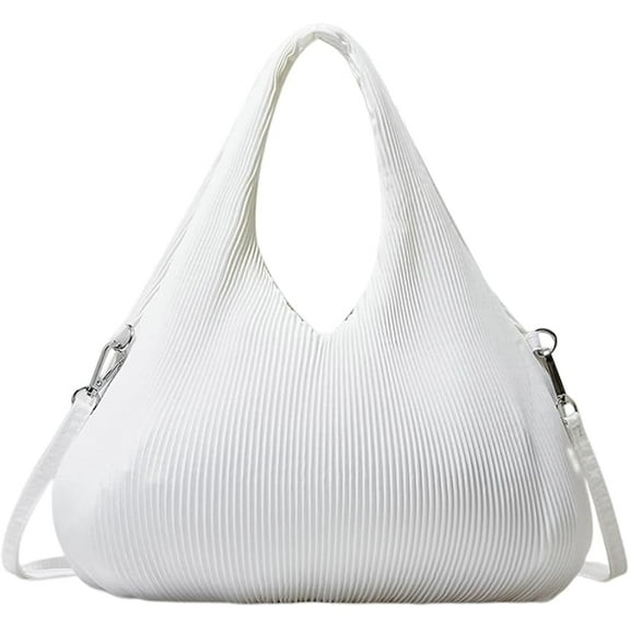 Kukuzhu Women Hobo Bag Nylon Pleat Handbag Tote Bag Soft Large Trendy Chic Shoulder Bag