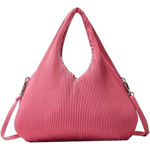 Kukuzhu Women Hobo Bag Nylon Pleat Handbag Tote Bag Soft Large Trendy Chic Shoulder Bag