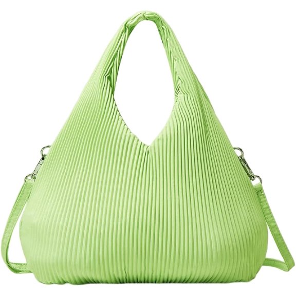 Kukuzhu Women Hobo Bag Nylon Pleat Handbag Tote Bag Soft Large Trendy Chic Shoulder Bag