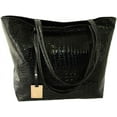 thumbnail image 1 of Kukuzhu Women' Hobo Bag PU Leather Shouder Bag Large Handbag Totes Fashion Top Handle Purse with Crocodile Pattern, 1 of 4