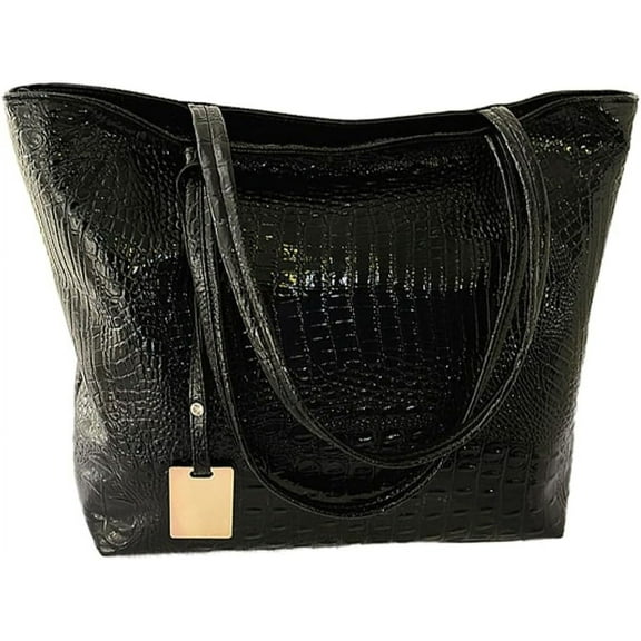 Kukuzhu Women' Hobo Bag PU Leather Shouder Bag Large Handbag Totes Fashion Top Handle Purse with Crocodile Pattern