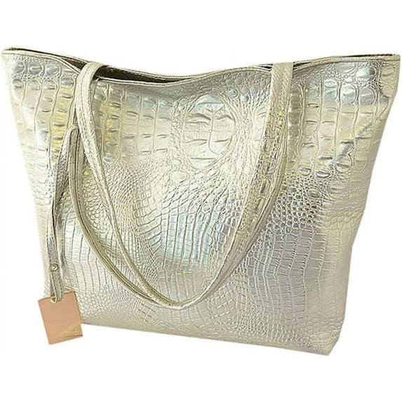 Kukuzhu Women' Hobo Bag PU Leather Shouder Bag Large Handbag Totes Fashion Top Handle Purse with Crocodile Pattern