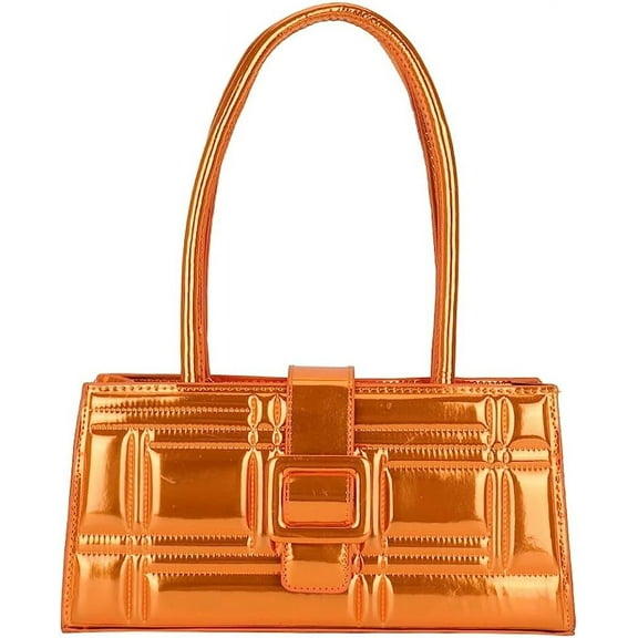 Kukuzhu Women Hobo Bag Tote Bag Casual Shiny Elegant Shoulder Bag Metallic Clutch Purse