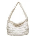 thumbnail image 1 of Kukuzhu Women Large Quilted Puffer Tote Bag Puffy Padded Down Winter Crossbody Bag Trendy Y2k Shoulder Bag Nylon Cloud Shopper Bag, 1 of 7