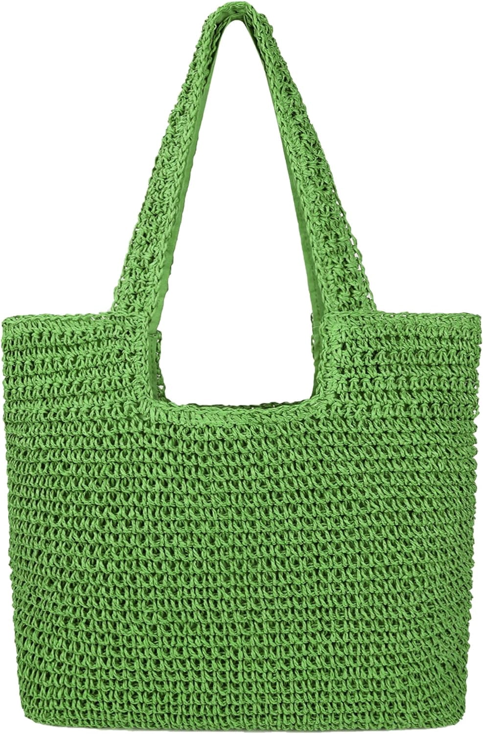 Kukuzhu Women Large Straw Beach Bag Handmade Woven Shoulder Bags Hobo ...