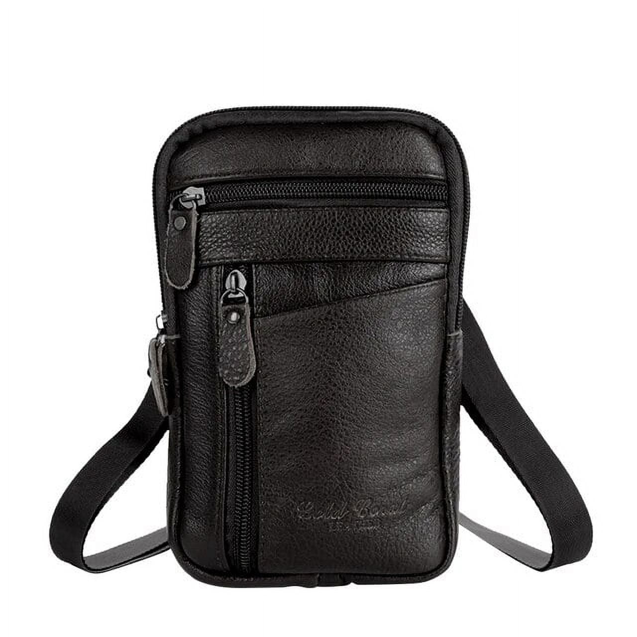 Kukuzhu Women Men s Genuine Leather Waist Packs Phone Pouch Bags Waist Bag Small Chest Shoulder Belt Bag Designer Crossbody Bags Walmart