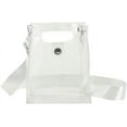 thumbnail image 1 of Kukuzhu Women PVC Clear Purse Clear Crossbody Shoulder Bags Stadium Approved Clear Handbags Small Tote Bag with Wide Strap, 1 of 7