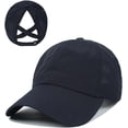 thumbnail image 1 of Kukuzhu Women Ponytail Baseball Cap Adjustable High Messy Bun Hat Mesh Quick Dry Baseball Hat Sun Hat, 1 of 5