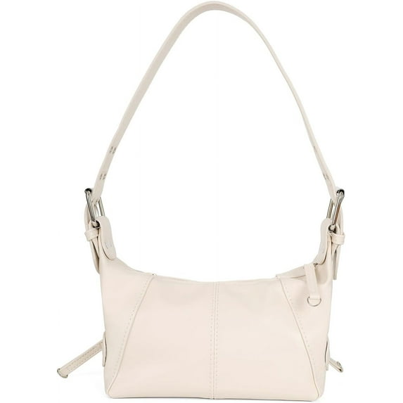 Kukuzhu Women Shoulder Bags Y2K PU Leather Retro Locomotive Shoulder Bag Western Vintage Crossbody Hobo Purse Zipper Closure