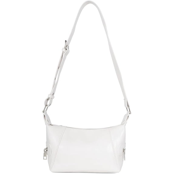 Kukuzhu Women Shoulder Bags Y2K PU Leather Retro Locomotive Shoulder Bag Western Vintage Crossbody Hobo Purse Zipper Closure