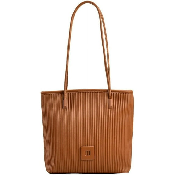 Kukuzhu Women Shoulder Tote Bag Chic Leather Bucket Hobo Bag Casual Tote Bag