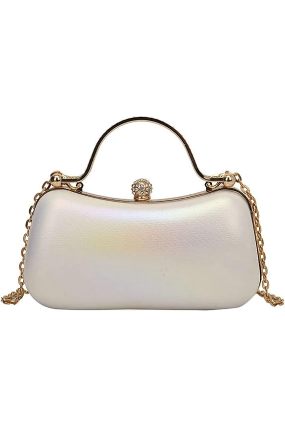 Women Small Chic Shoulder Bags Fashion Shiny Evening Purse Chain Crossbody Bag