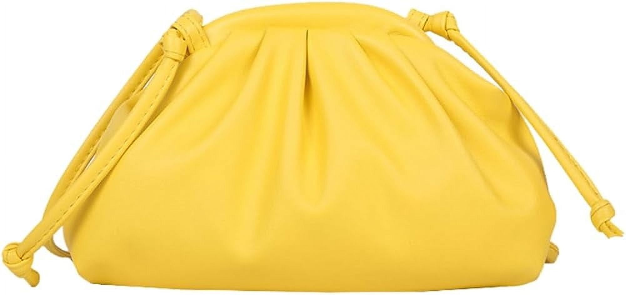 Kukuzhu Women Soft PU Leather Cloud Dumpling Bag Fashion
