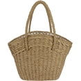 thumbnail image 1 of Kukuzhu Women Straw Beach Tote Bag Handmade Woven Shoulder Bag Top Handle handbag for Summer, 1 of 6