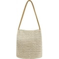 thumbnail image 1 of Kukuzhu Women Straw Shoulder Bag Bucket Bag Beach Hobo Handbag Top Handle Satchel Purse for Summer, 1 of 6