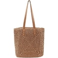 thumbnail image 1 of Kukuzhu Women Straw Shoulder Handbag Tote Shoulder Bag Summer Beach Woven Handmade Weaving Casual Bag for Vocation Travel, 1 of 6