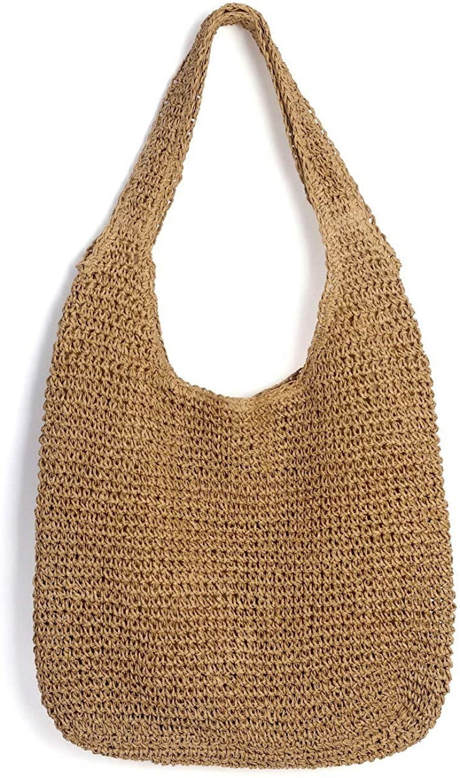 Kukuzhu Women Straw Woven Summer Beach Bag Tote Shoulder Handmade ...
