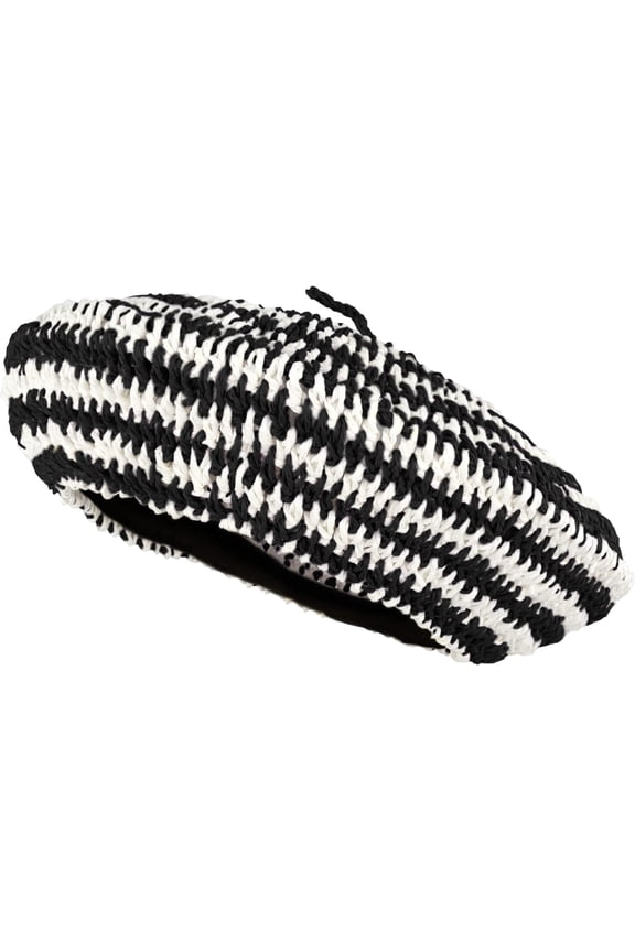 Women Summer Straw Woven Sunhat Classic Beret Artist Painter Sun Hat Cap