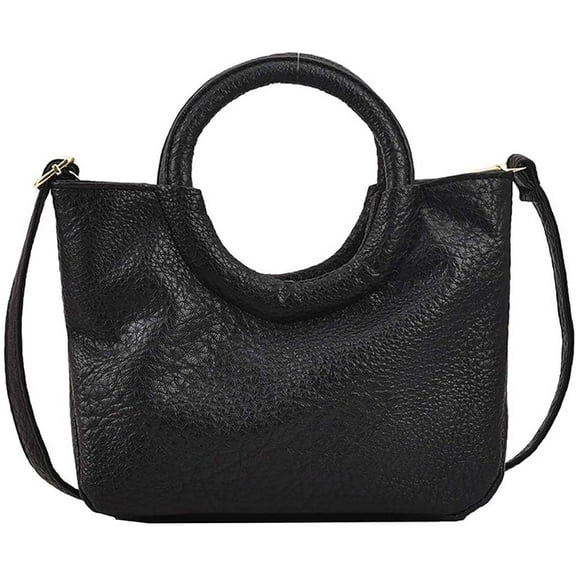 Kukuzhu Women Top Handle Bag PU Leather Tote Bag Fashion Crossbody Bag Casual Shoulder Handbag Hobo Clutch Purse