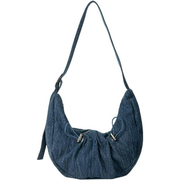 Kukuzhu Women Tote Bag Bright PU Pleat Chic Elegant Casual Shoulder Bag