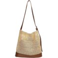 thumbnail image 1 of Kukuzhu Women Tote Bag Large Straw Woven Trendy Shoulder Bag Holiday Beach Work Bag, 1 of 7