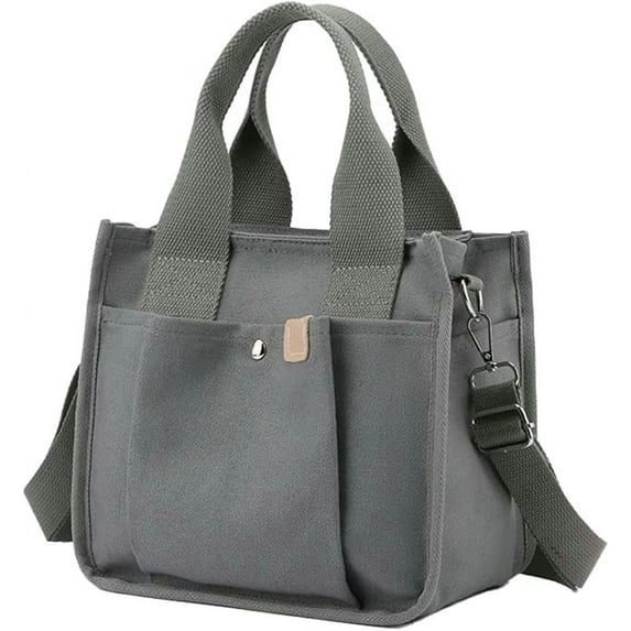 Kukuzhu Women Tote Handbag Fashion Canvas Work Shoulder Bag Purse Casual Crossbody Bag for Travel Vocation