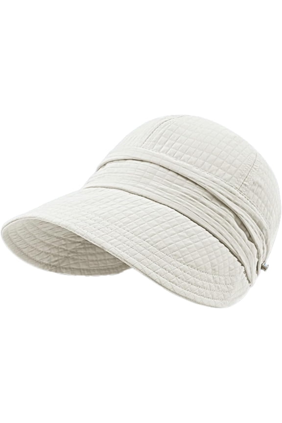 Women Visor Sun Hat Wide Brim Cap Summer UV Protection Light Hanging Mask Fisherman Hat Outdoor Beach