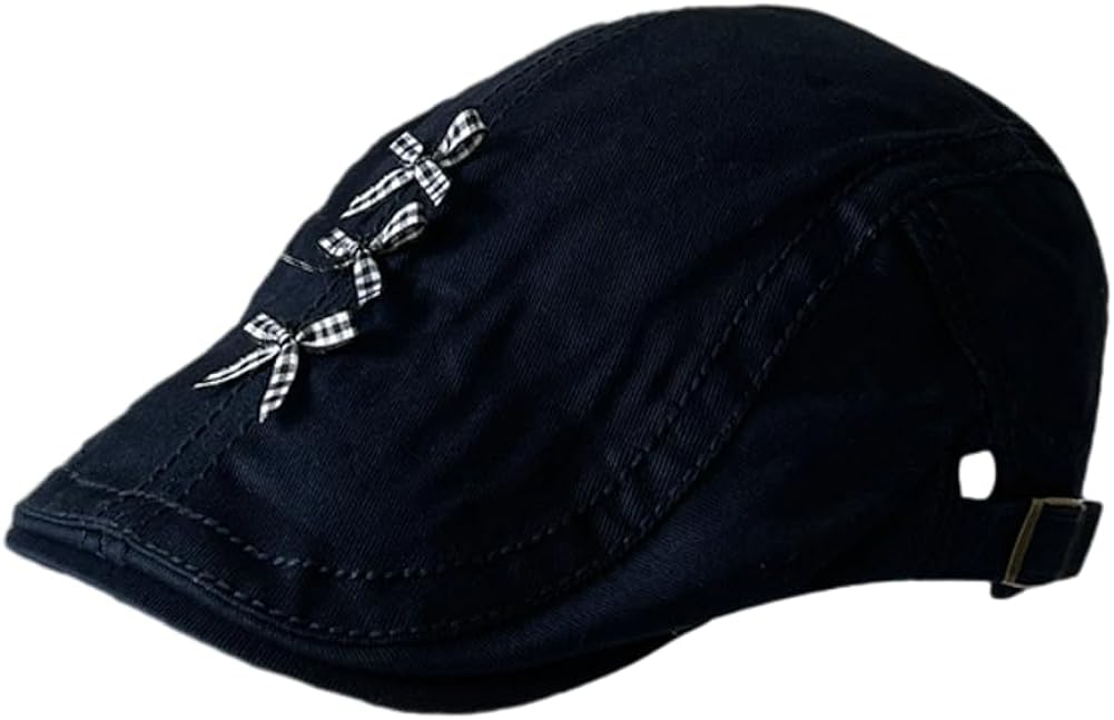Kukuzhu Women Y2K Newsboy Hat Cotton Flat Cap Vintage Flat Beret Hat