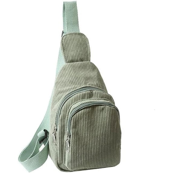 Kukuzhu Women‘s Casual Fanny Pack Japanese Kawaii Colorful Crossbody Bag Lightweight Belt Pack for Travel Sports Hiking (Green)