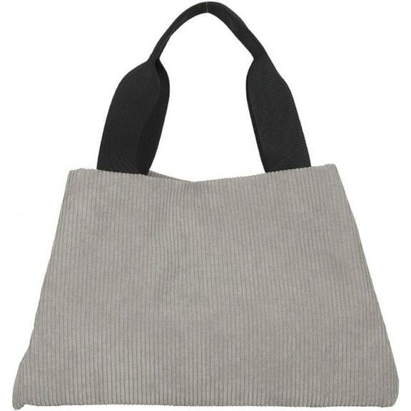 Kukuzhu Women’s Corduroy Handbags Small Cosmetic Bag Tote Cute Pouch Purse Toiletry Bags for Travel Work