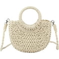 thumbnail image 1 of Kukuzhu Women's Cotton Geometric Crossbody Handbag, Beige, 1 of 7