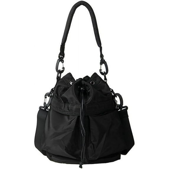 Kukuzhu Women’s Drawstring Bucket Bag Nylon Crossbody Bag Tote Handbags Casual Hobo Shoulder Purse