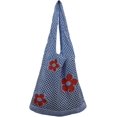 thumbnail image 1 of Kukuzhu Women's Handbags Hobo Bags Knit Bags Mesh Tote Bags Hollow Shoulder Bags Shopping Bags, 1 of 6
