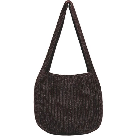 Kukuzhu Women's Hobo Bag Crocheted Shoulder Bag Large Knitted Handbags Tote Aesthetic Purse Top Handle Bag