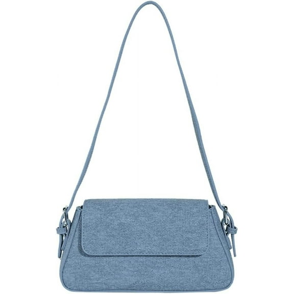 Kukuzhu Women's Hobo Bag Denim Shoulder Bag Handbag Underarm Purse Fashion Totes Top Handle Bag with Zipper