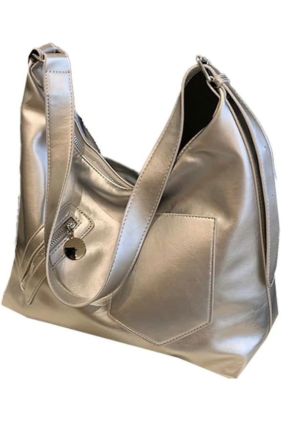 Women's Hobo Bag PU Leather Crossbody Shoulder Bag Large Totes Handbag Fashion Purse Top Handle Bag