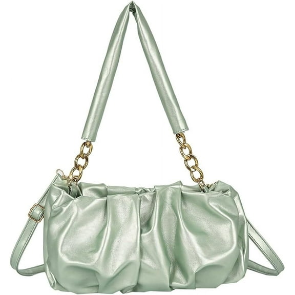 Kukuzhu Women's Hobo Handbags Satchels PU Leather Shoulder Purse Cute Top Handle Bags Y2K 90s Underarm Bag