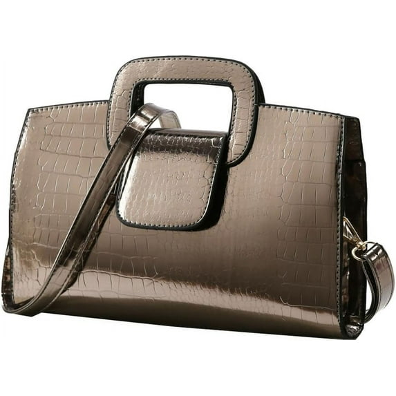 Kukuzhu Women's Large Hobo Bag Satchel Purses Handbag Crocodile Pattern PU Leather Crossbody Shoulder Bag Elegant Totes