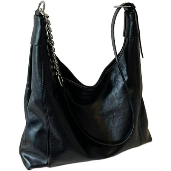 Kukuzhu Women's Large PU Leather Shoulder Bag Hobo Crossbody Handbag Purse Casual Soft Totes Fashion Top Handle Satchels