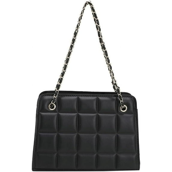 Kukuzhu Women’s Shoulder Bag Chain Strap Designer Tote Plaid PU Leather Crossbody Bag Hobo Purse 2023