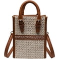 thumbnail image 1 of Kukuzhu Women's Straw Crossbody Bag Woven Shoulder Hobo Bay Leather Handbag Ethnic Style Purse Small Totes, 1 of 7