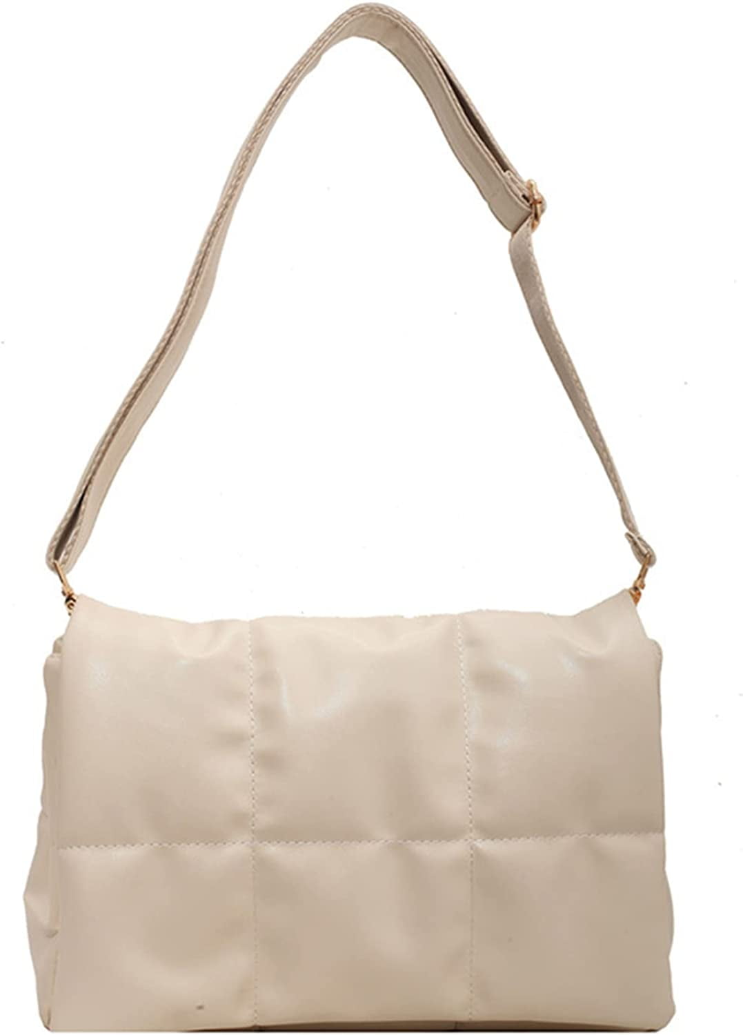 Casual Puffer Crescent Shoulder Crossbody Bag